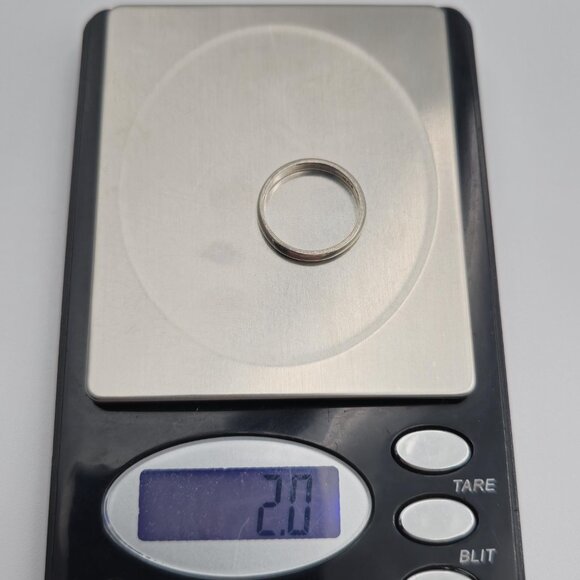 Size 7 Sterling Silver Plain Unisex Band Ring A2640 - Picture 7 of 7